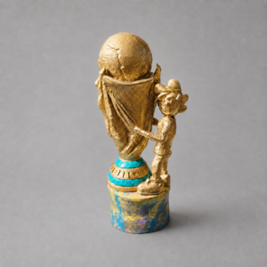 CopadelmundoRubiio1-1 Rubiiecito Campeón — Escultura original